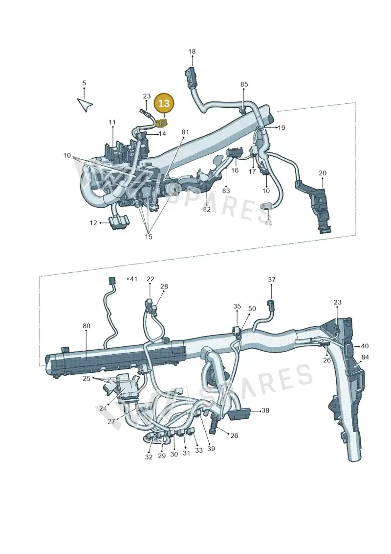 8L0971883 — Skoda Yeti (2013-2017) diagram 666971870, position 13