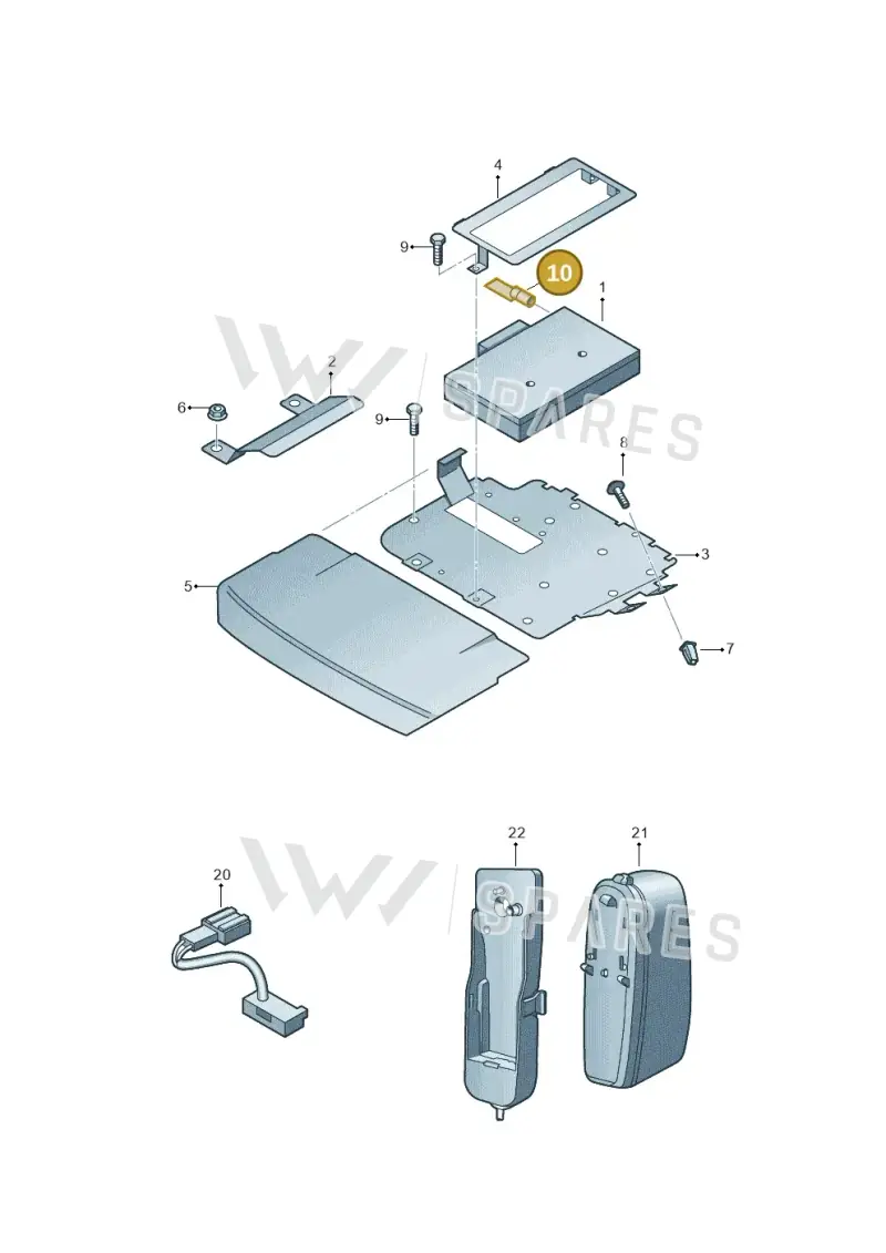 8P0035503M — Skoda Superb (2013-2015) diagram 666035500, position 10
