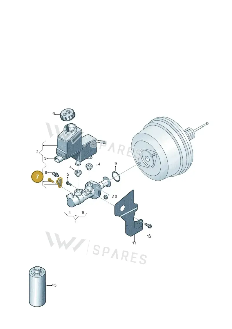 8P0698459B — Skoda Octavia (2017-2020) diagram 746611100, position 7