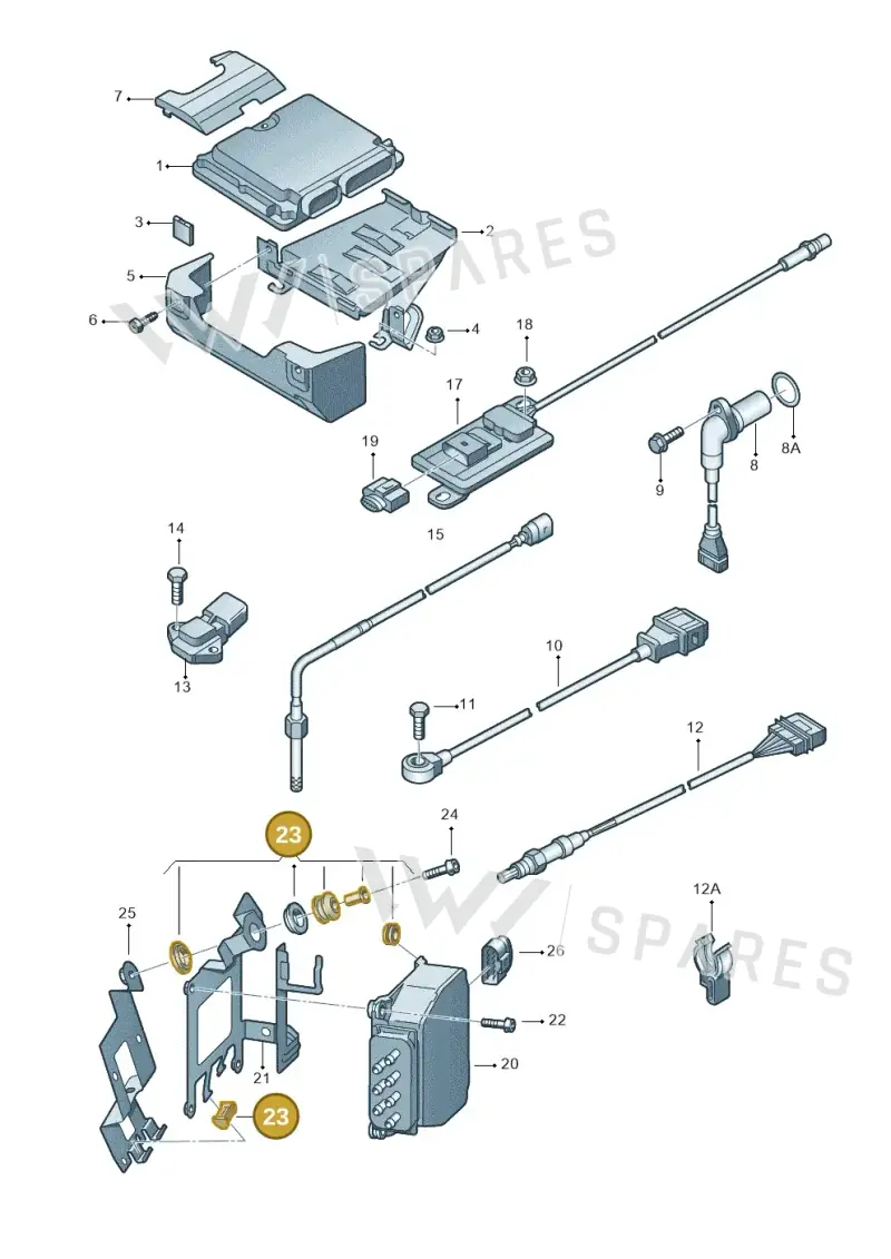 8P0998801 — Skoda Superb comfort (2008-2013) diagram 419906300, position 23