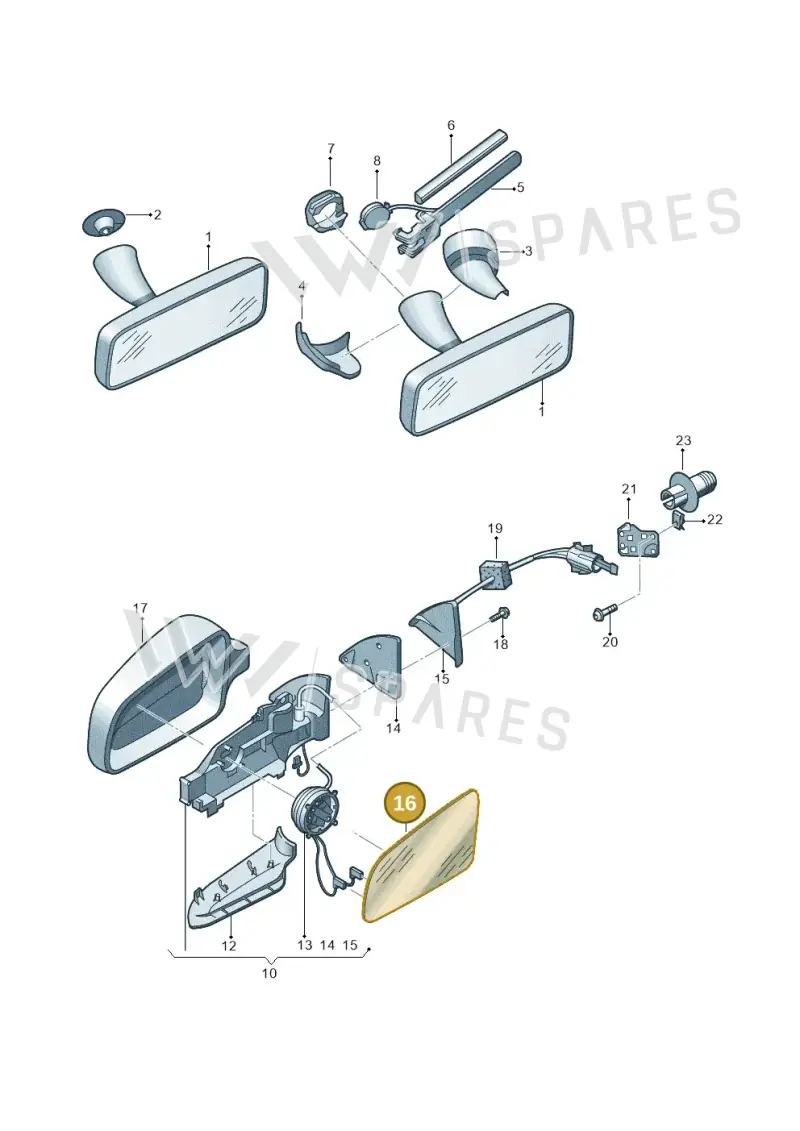 8T0857535C — Skoda Octavia ambiente (2008-2013) diagram 419857400, position 16