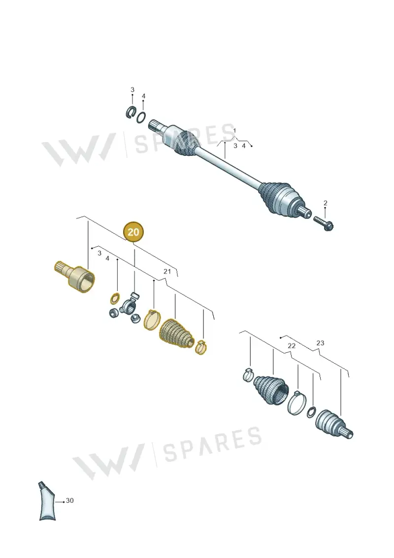8V0498103A — Skoda Octavia (2019-2024) diagram 827407210, position 20