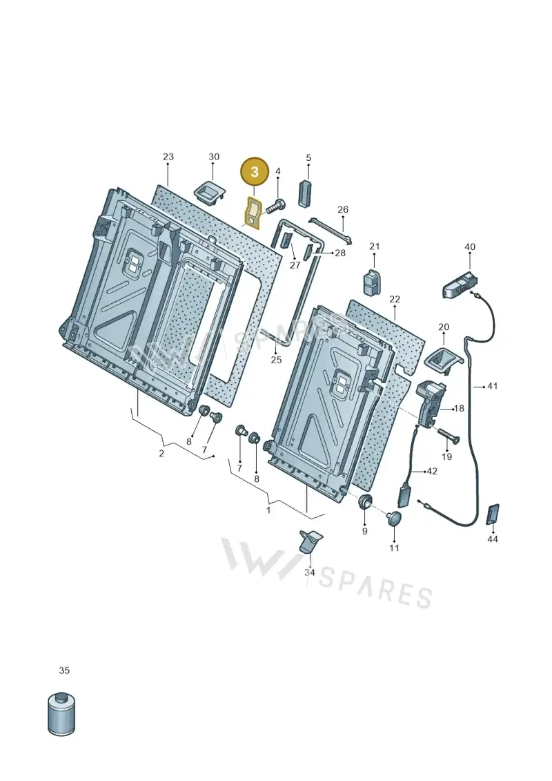 8V0887269 — Skoda Karoq (2017-2022) diagram 834885090, position 3