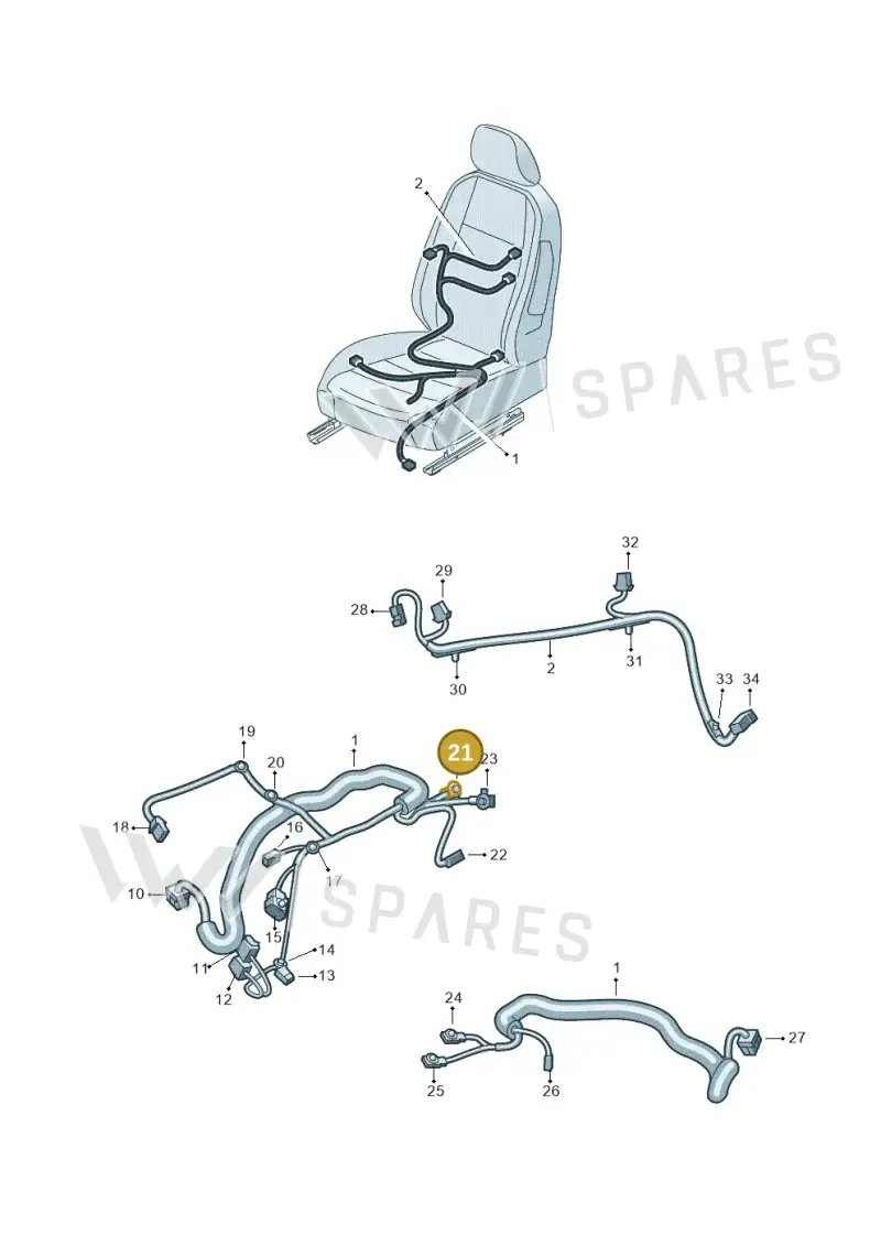 8W0971636A — Skoda Enyaq (2020-) diagram 584972025, position 21