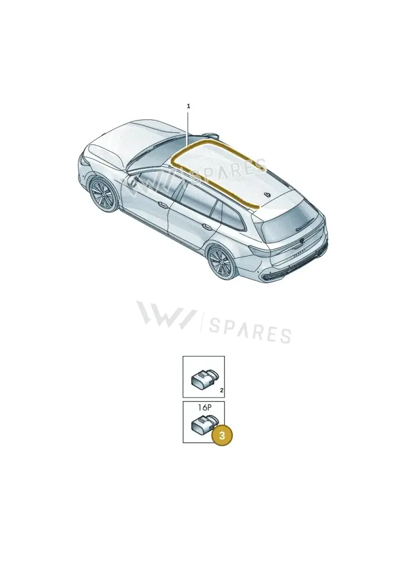 8W0972416 — Skoda Superb Combi (2023-) diagram 3j0972400, position 3