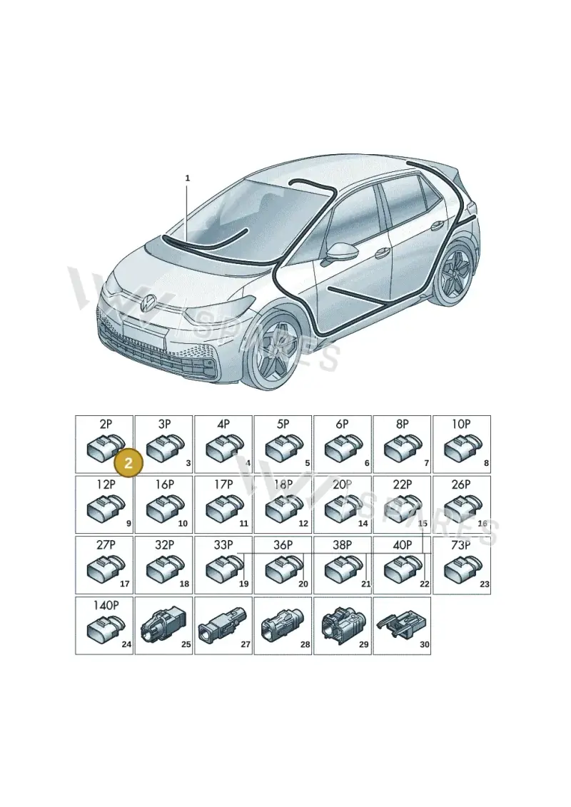 8W0972575 — Skoda Enyaq (2020-) diagram 10a971090, position 2