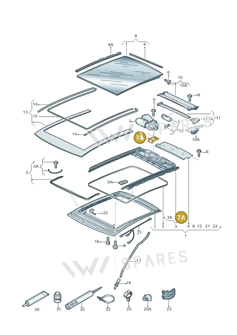 8X0898804 — Skoda Octavia (2017-2020) diagram 753877100, position 7A