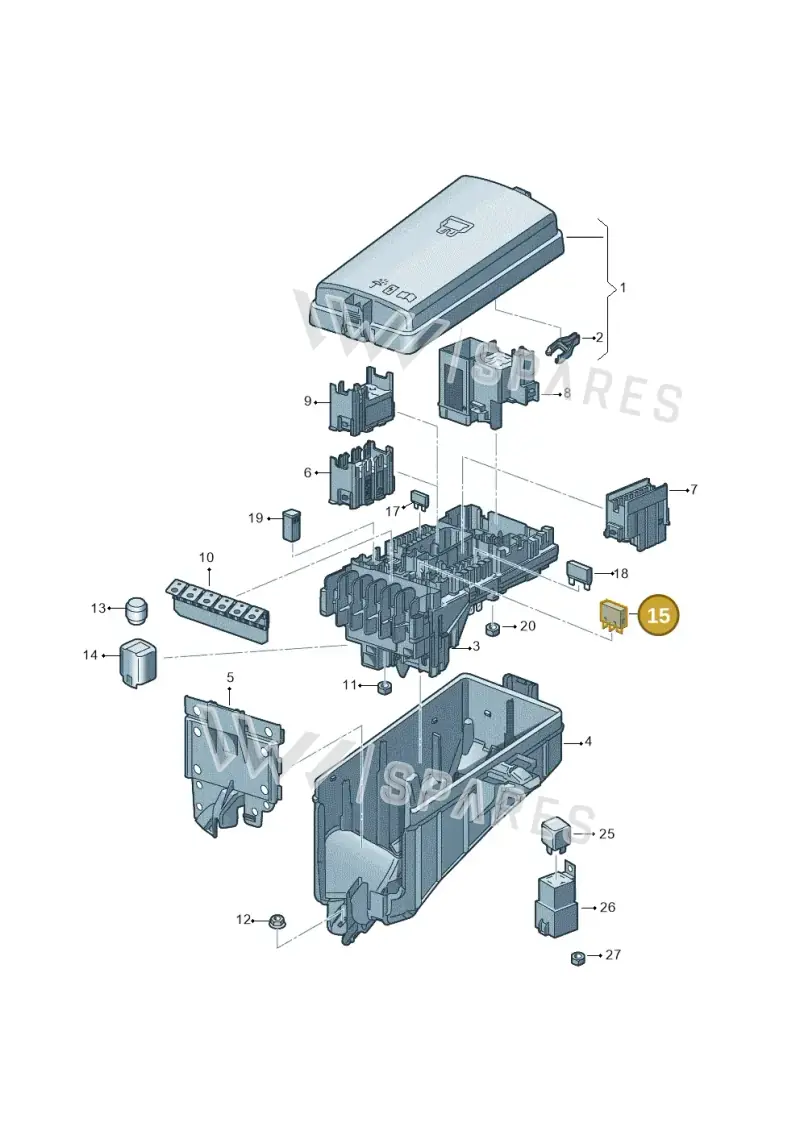 8X0951253A — Skoda Karoq (2017-2022) diagram 834937200, position 15