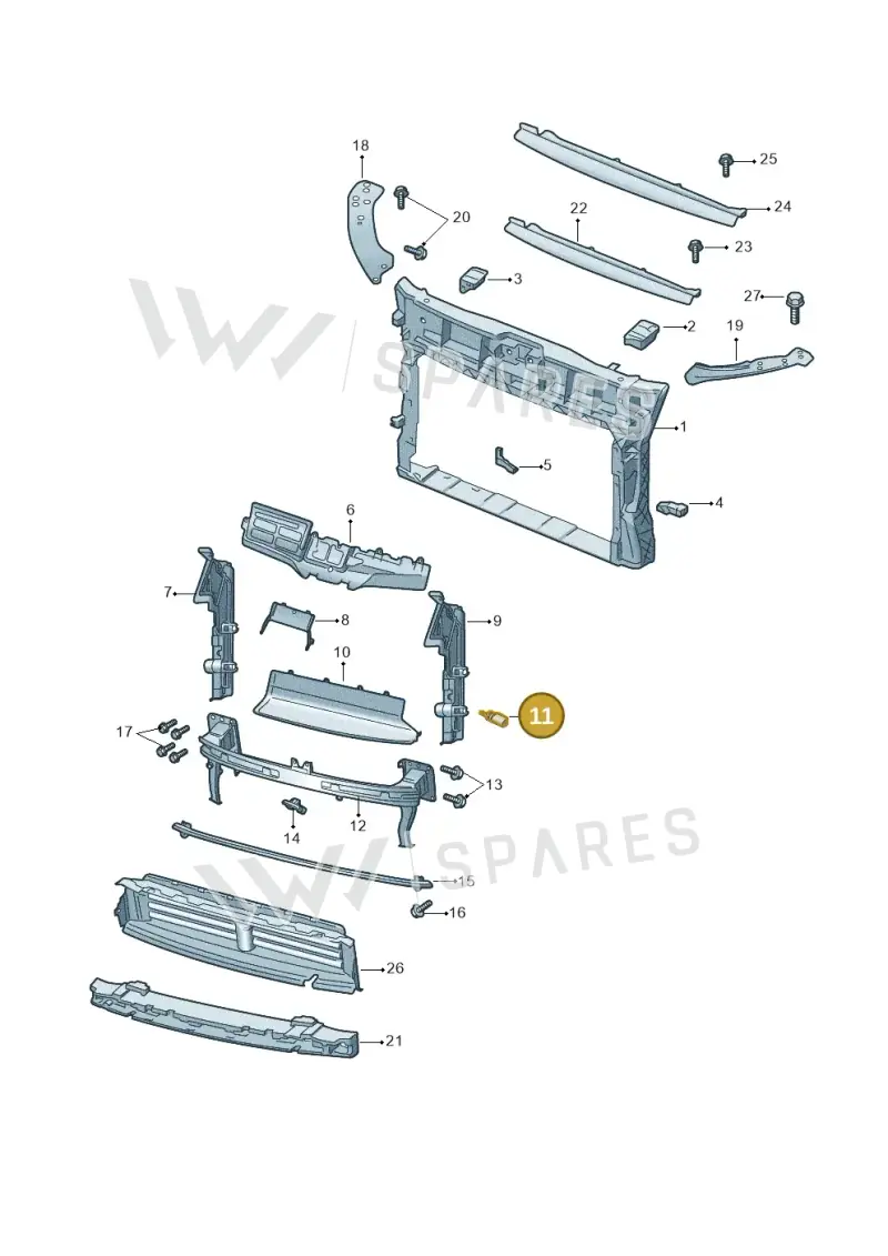 8Z0820535A — Skoda Kamiq (2019-) diagram 584805000, position 11