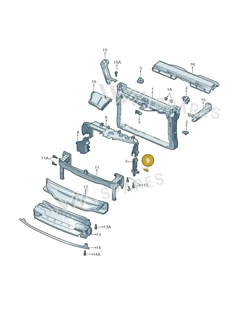 8Z0820535A — Skoda Octavia (2019-2024) diagram 585805000, position 9