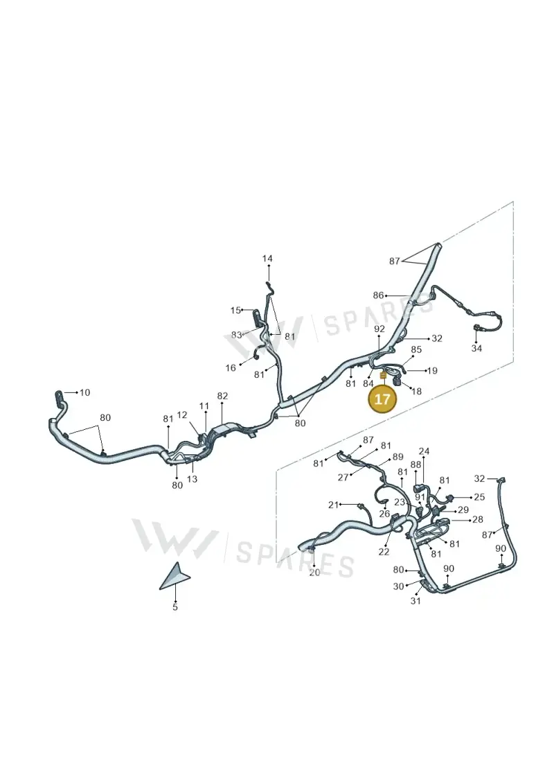 8Z0972701 — Skoda Superb (2013-2015) diagram 632971970, position 17