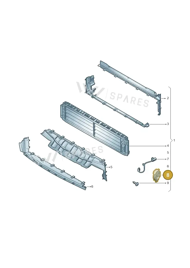 95B965501AA — Skoda Fabia (2021-) diagram 585805010, position 8
