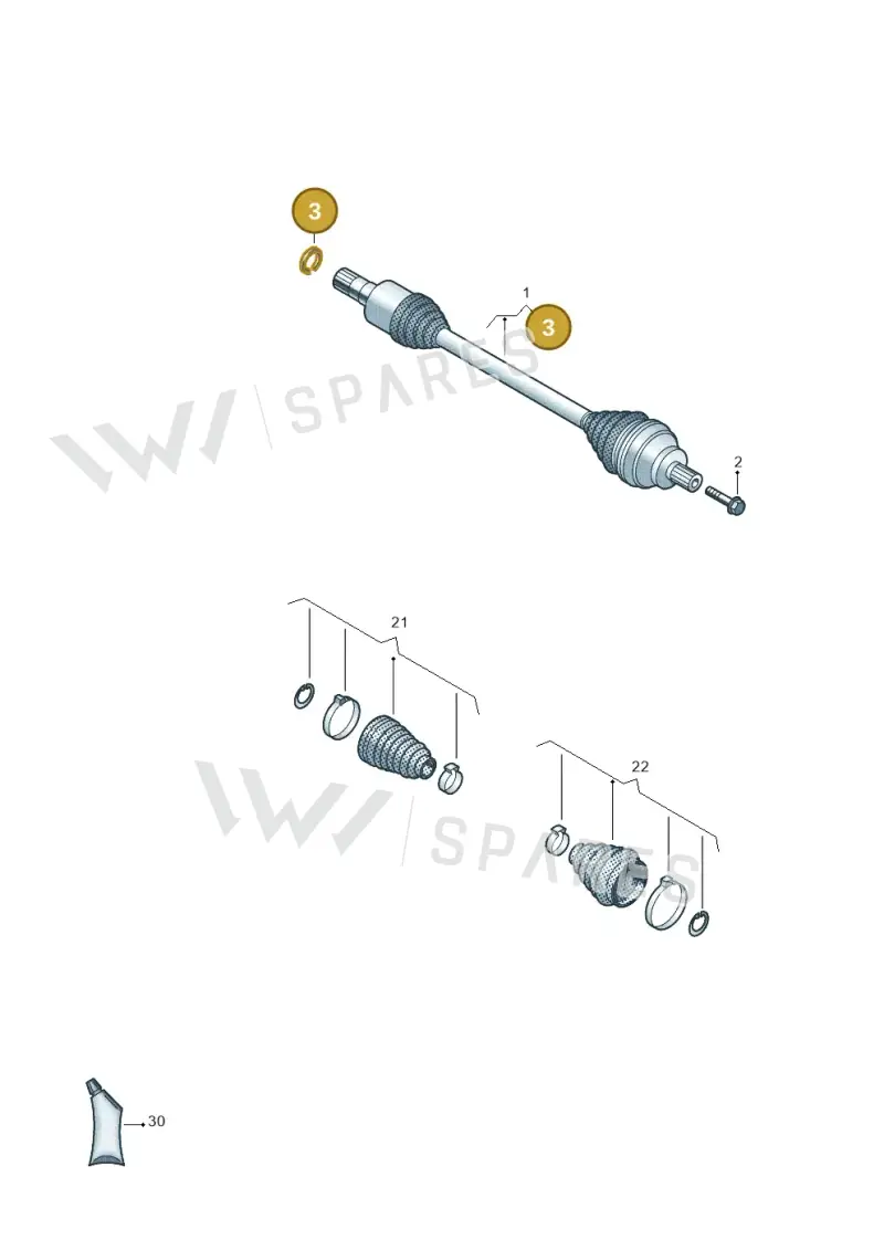 95C501303 — Skoda Enyaq (2020-) diagram 10a501015, position 3