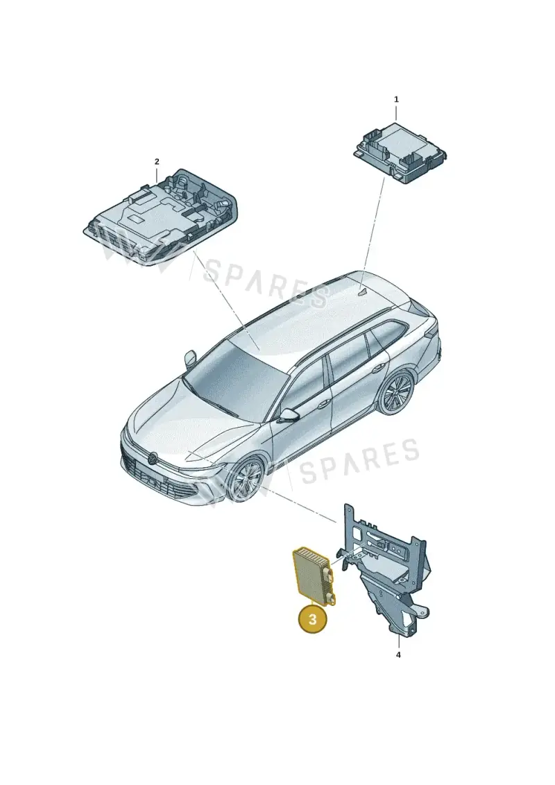95C907594CK — Skoda Superb Combi (2023-) diagram 3j0959000, position 3