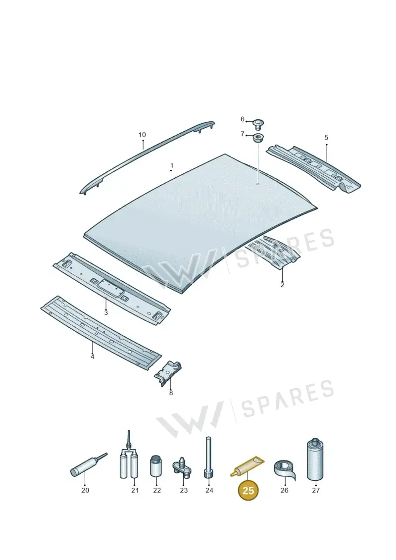 AKD476KD505 — Skoda Citigo (2019-2021) diagram 892817000, position 25