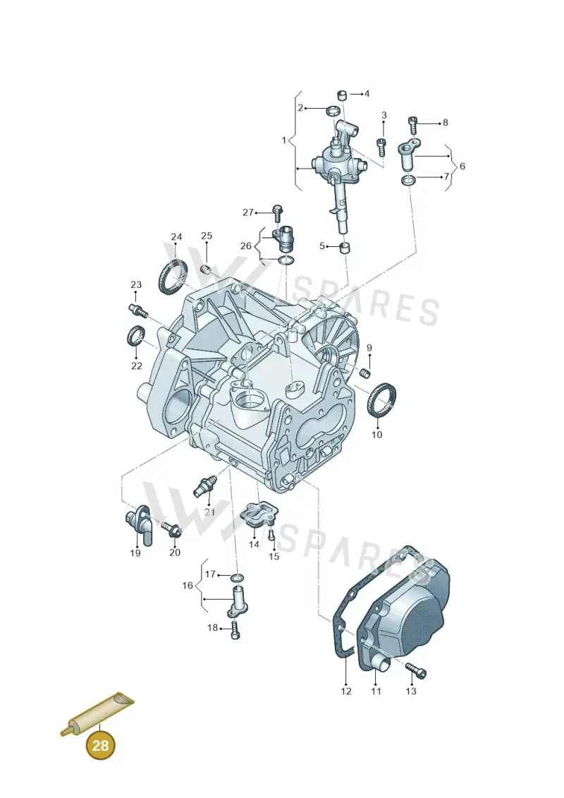 AMV18820003 — Skoda Fabia (2021-) diagram 892305020, position 28