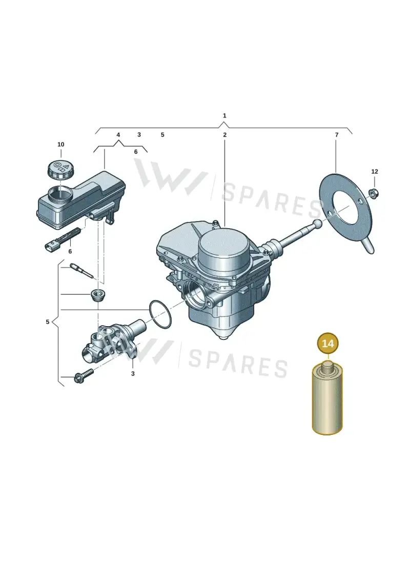 B000750M1 — Skoda Superb Combi (2023-) diagram 10a612000, position 14