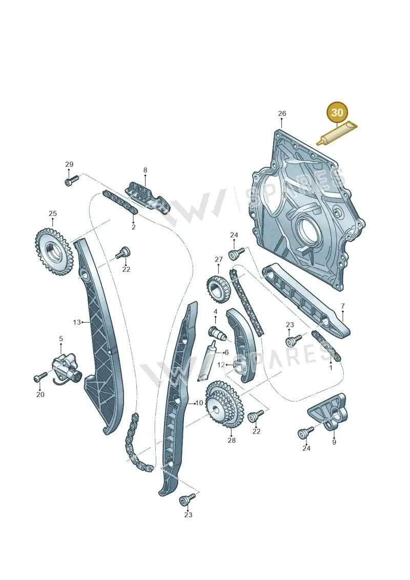 D174003A2 — Skoda Superb Combi (2015-2024) diagram 849109030, position 30