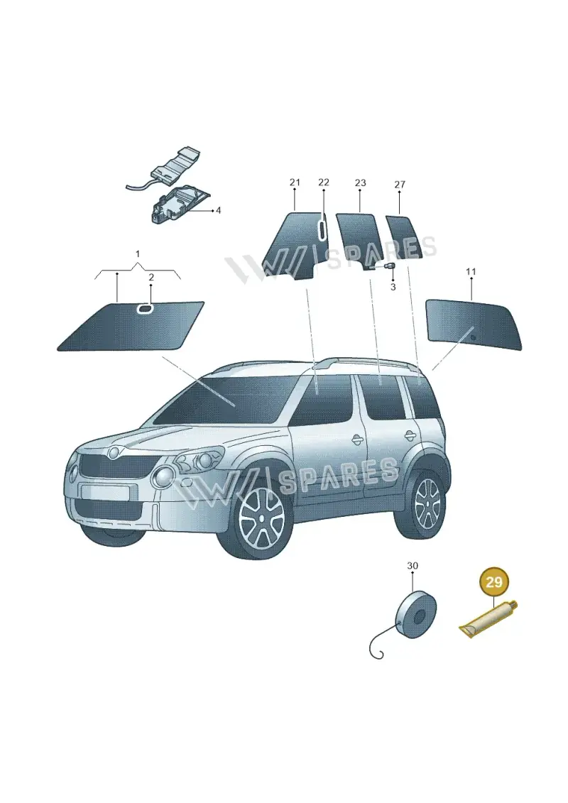 D181801A1 — Skoda Yeti (2013-2017) diagram 666845000, position 29