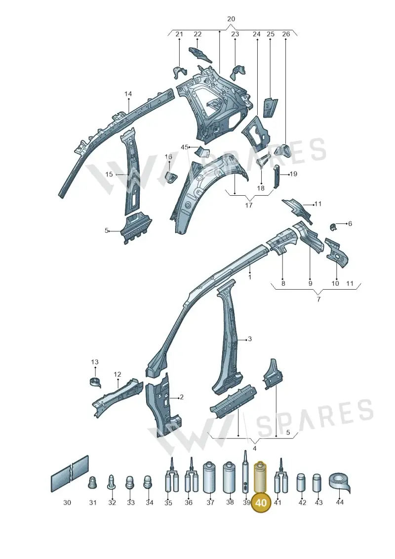 D308SP5M1 — Skoda Kodiaq (2018-2022) diagram 804809000, position 40