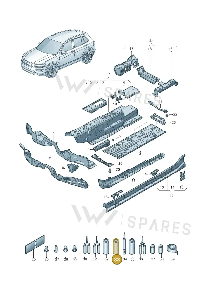 D314D36M2 — Skoda Kodiaq (2018-2022) diagram 804803010, position 33