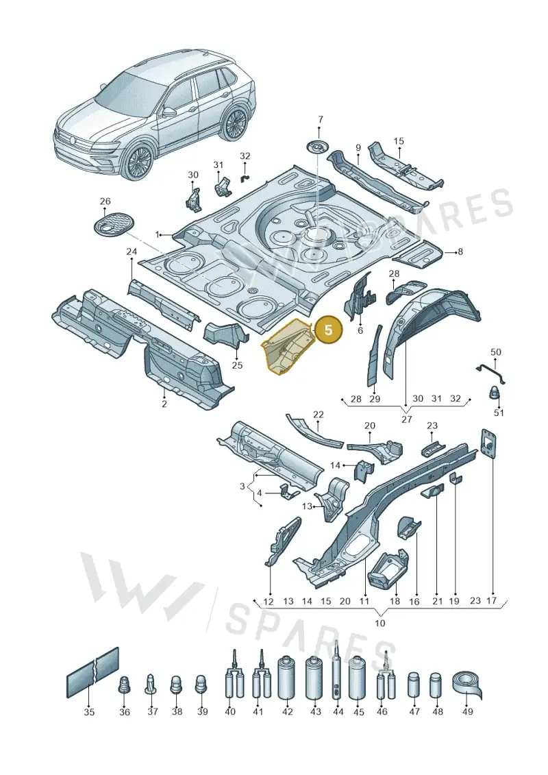 D476KD2M3 — Skoda Kodiaq (2016-2024) diagram 434803010, position 5