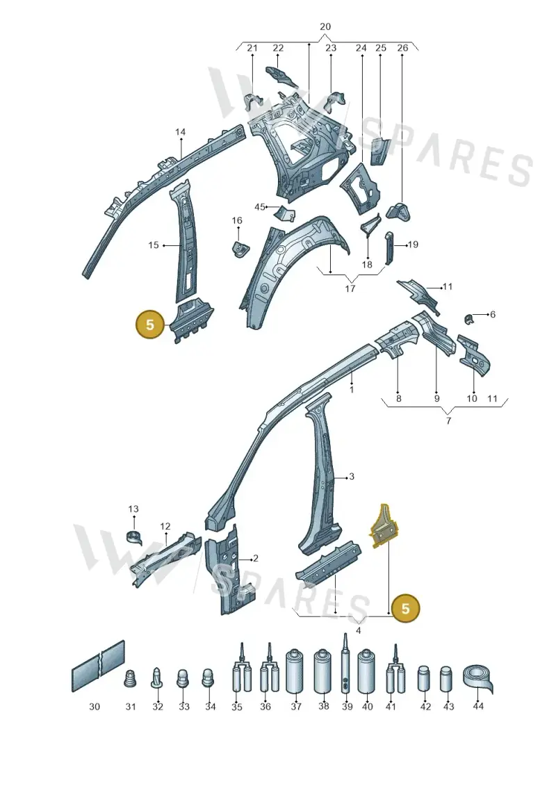 D476KD2M3 — Skoda Kodiaq (2016-2024) diagram 804809000, position 5