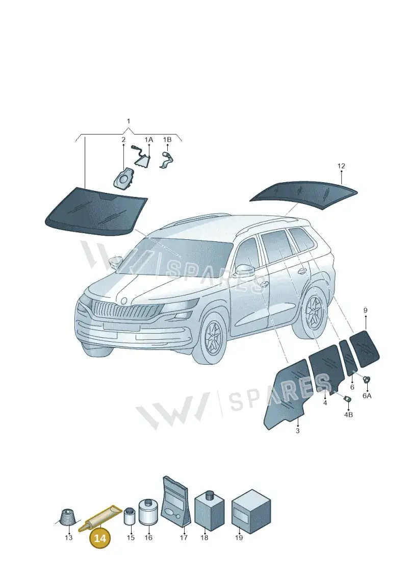 DH009100 — Skoda Kodiaq (2018-2022) diagram 804845000, position 14
