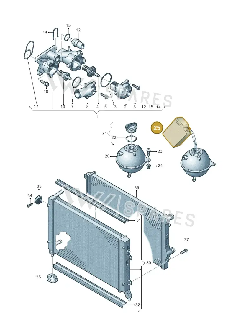 G012A8GM8 — Skoda Yeti (2013-2017) diagram 625121800, position 25