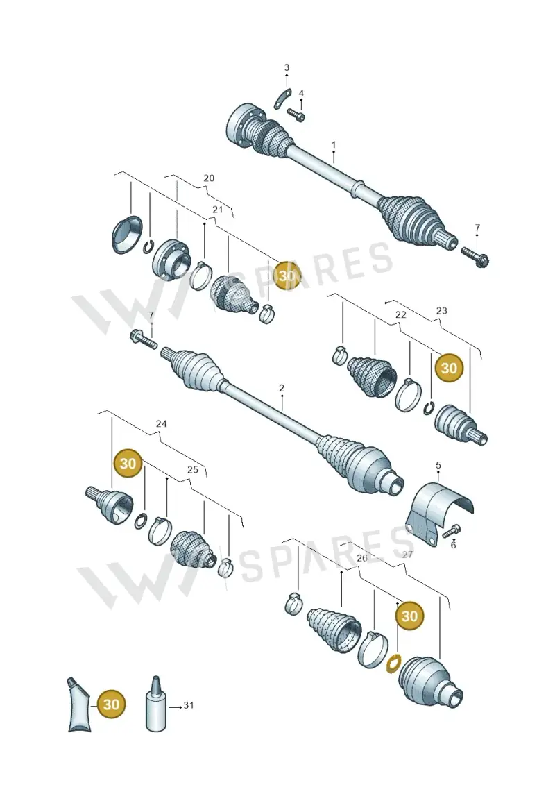 G052133A2 — Skoda Superb Combi (2023-) diagram 827407340, position 30
