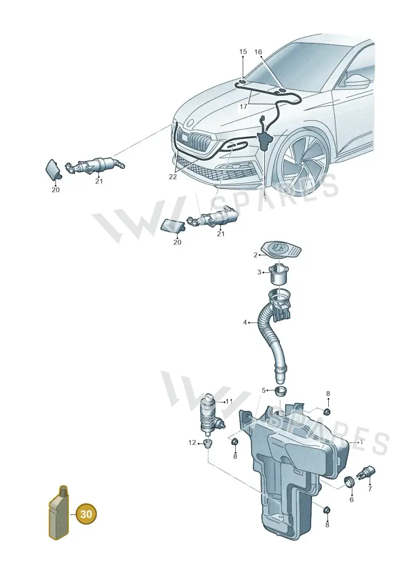 G052164M2 — Skoda Fabia (2021-) diagram 584955010, position 30