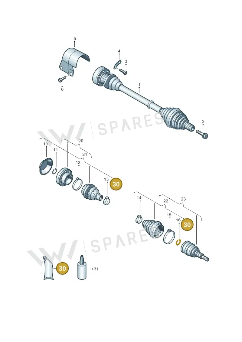 G052181A3 — Skoda Octavia (2017-2020) diagram 460407380, position 30