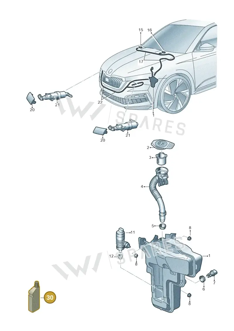 G052184A2 — Skoda Fabia (2021-) diagram 584955010, position 30