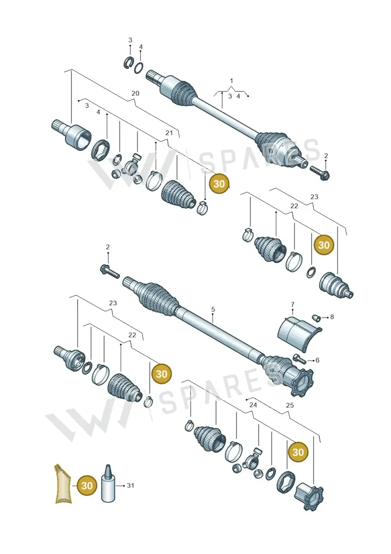 G052186A3 — Skoda Kodiaq (2024-) diagram 827407390, position 30