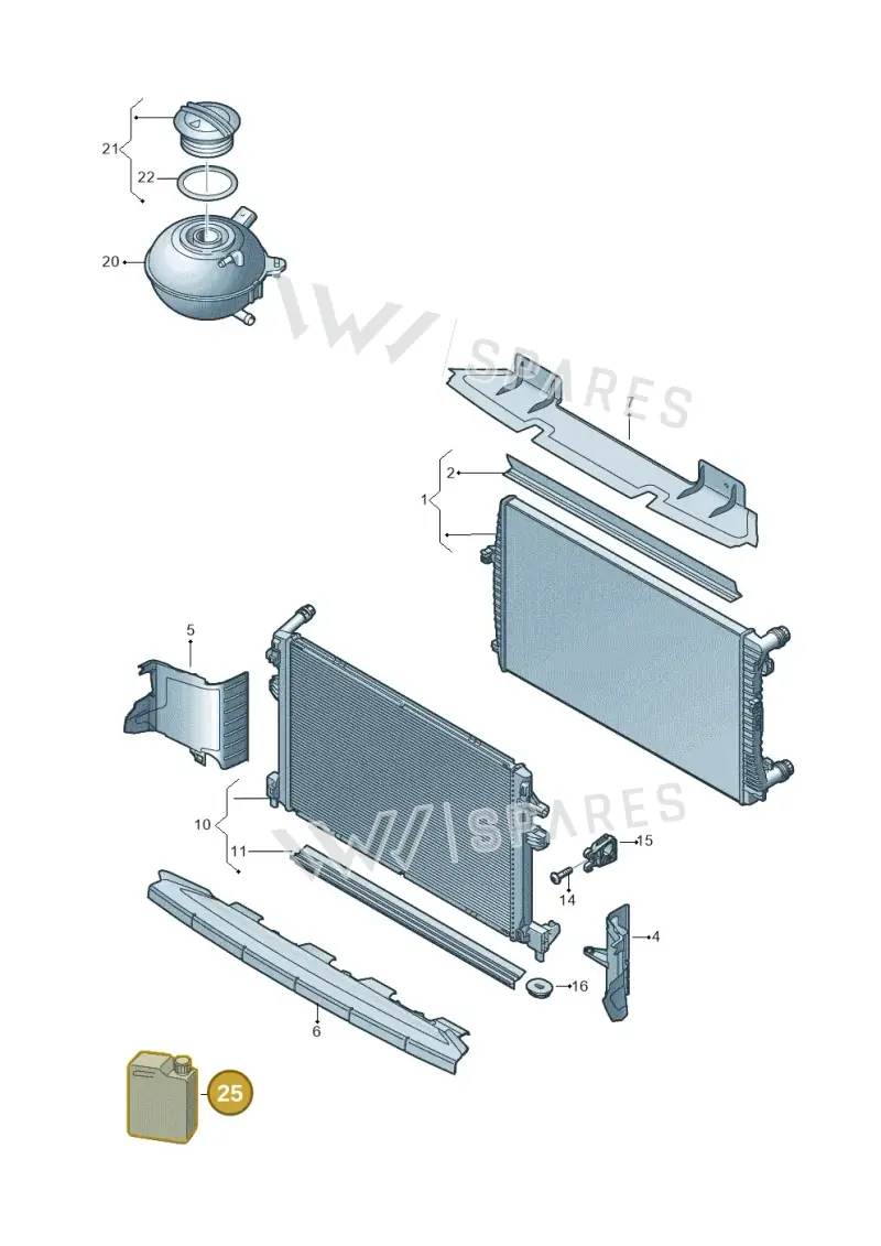 G12E050A3 — Skoda Karoq (2017-2022) diagram 893121800, position 25