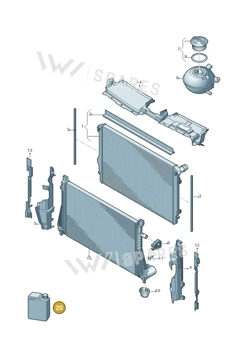 G12E100A2 — Skoda Superb Combi (2015-2024) diagram 793121730, position 20