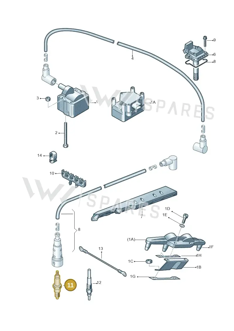 JZW905603B — Skoda ROOMSTER               06> (2006-) diagram 225905000, position 11
