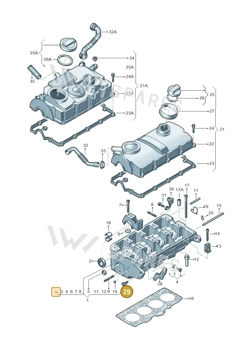 N01023316 — Skoda Superb comfort (2008-2013) diagram 460103550, position 29