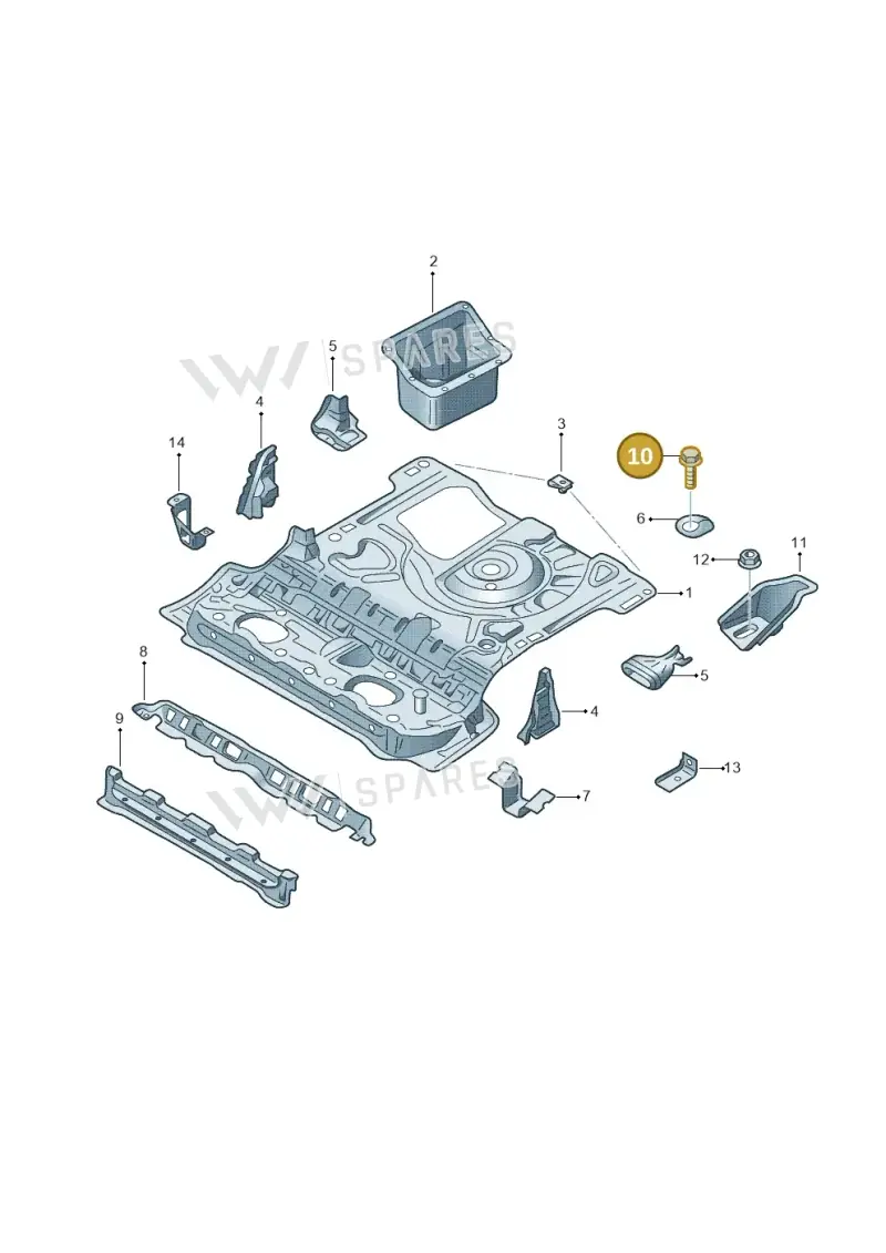 N01023823 — Skoda Yeti (2013-2017) diagram 666803500, position 10