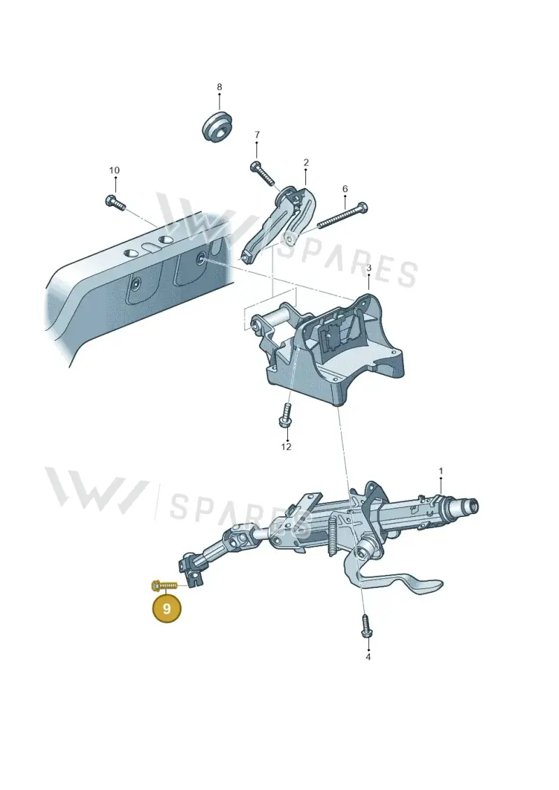 N01033517 — Skoda Yeti (2013-2017) diagram 632419300, position 9