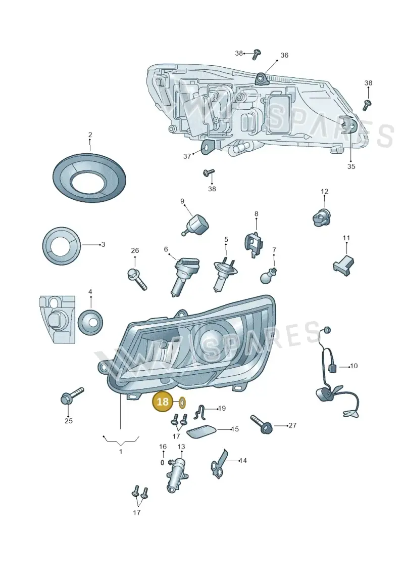 N01152221 — Skoda Superb (2013-2015) diagram 768941000, position 18