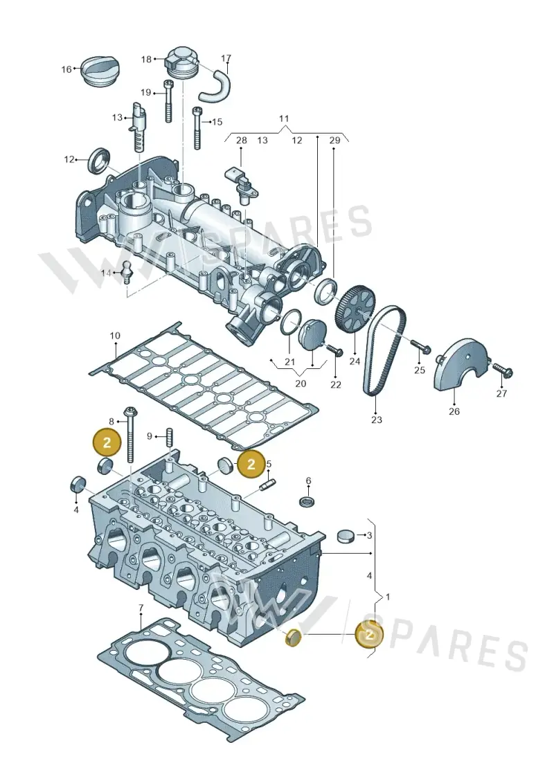 N01190111 — Skoda Octavia (2019-2024) diagram 746103410, position 2