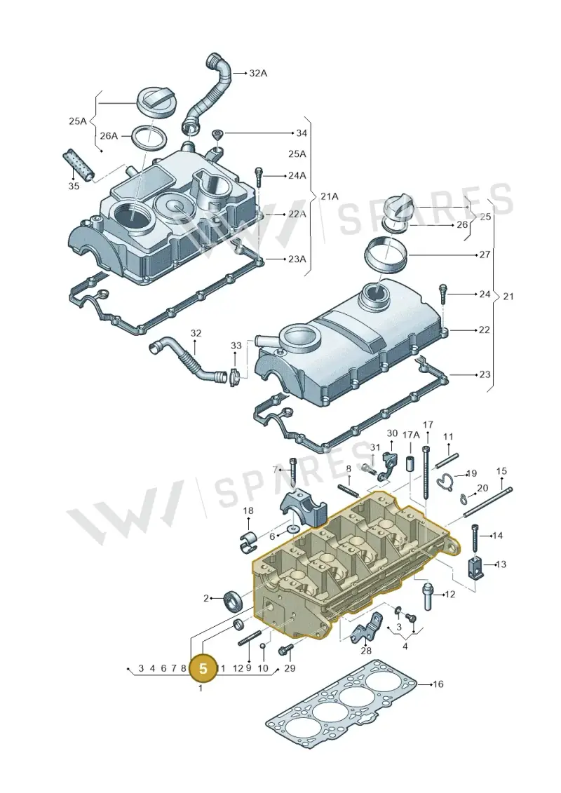 N0119191 — Skoda Octavia ambiente (2008-2013) diagram 460103550, position 5