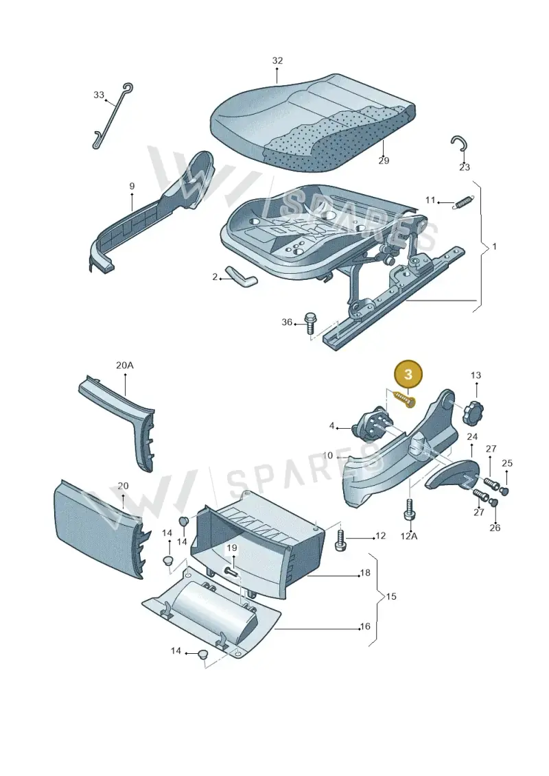 N01389010 — Skoda Roomster (2010-2015) diagram 481881000, position 3