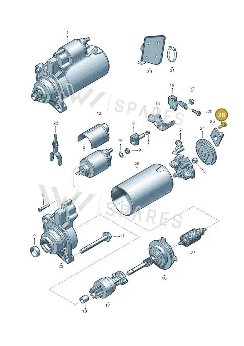 N0141233 — Skoda SUPERB                 02> (2001-) diagram 265911010, position 26