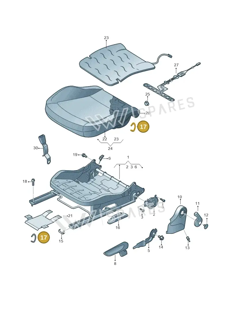 N0152611 — Skoda Citigo (2019-2021) diagram 727881000, position 17