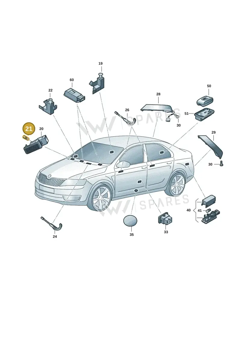 N0177535 — Skoda Kamiq (2019-) diagram 584947005, position 21