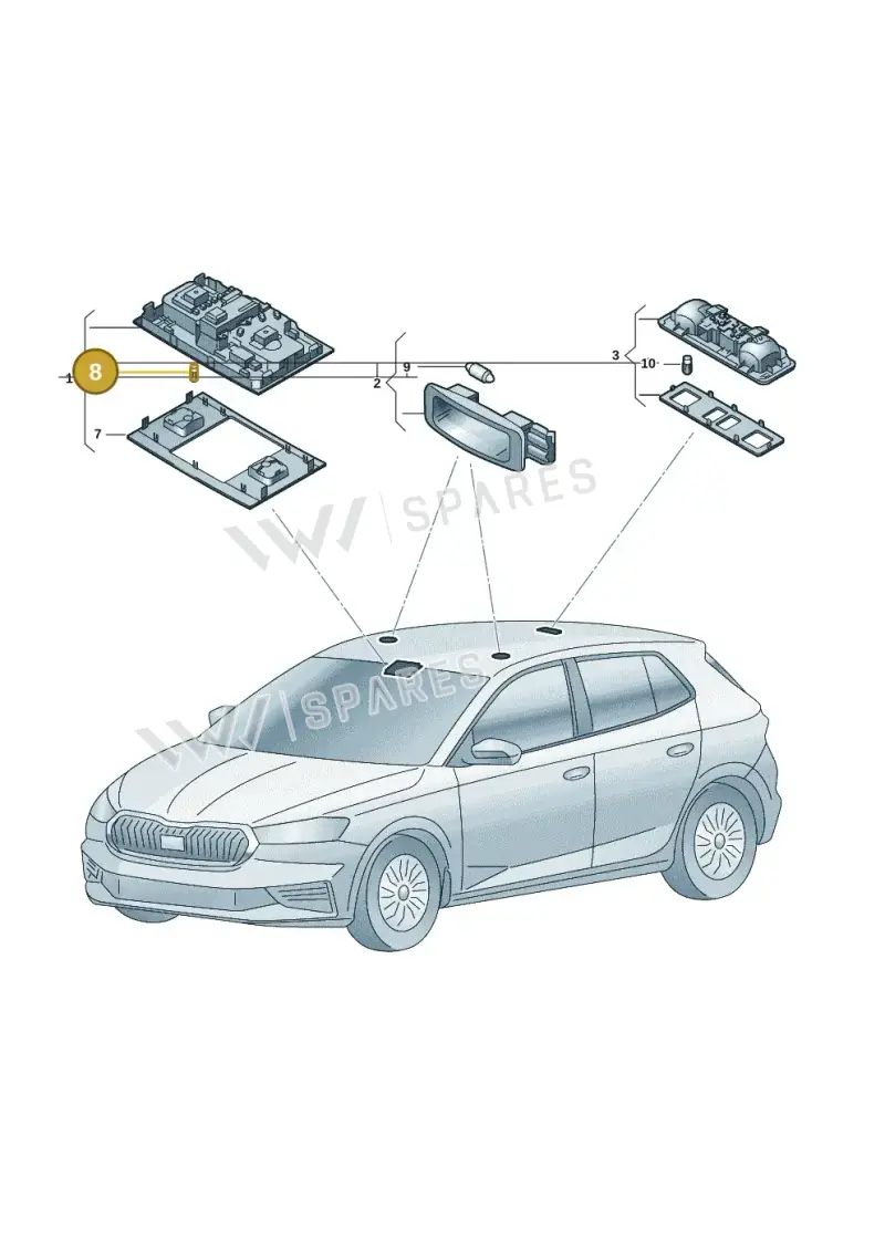 N0177535 — Skoda Fabia (2021-) diagram 6vn947000, position 8