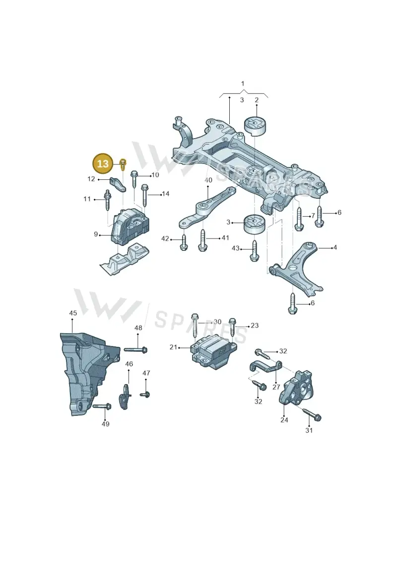 N01950213 — Skoda Yeti (2013-2017) diagram 767199200, position 13