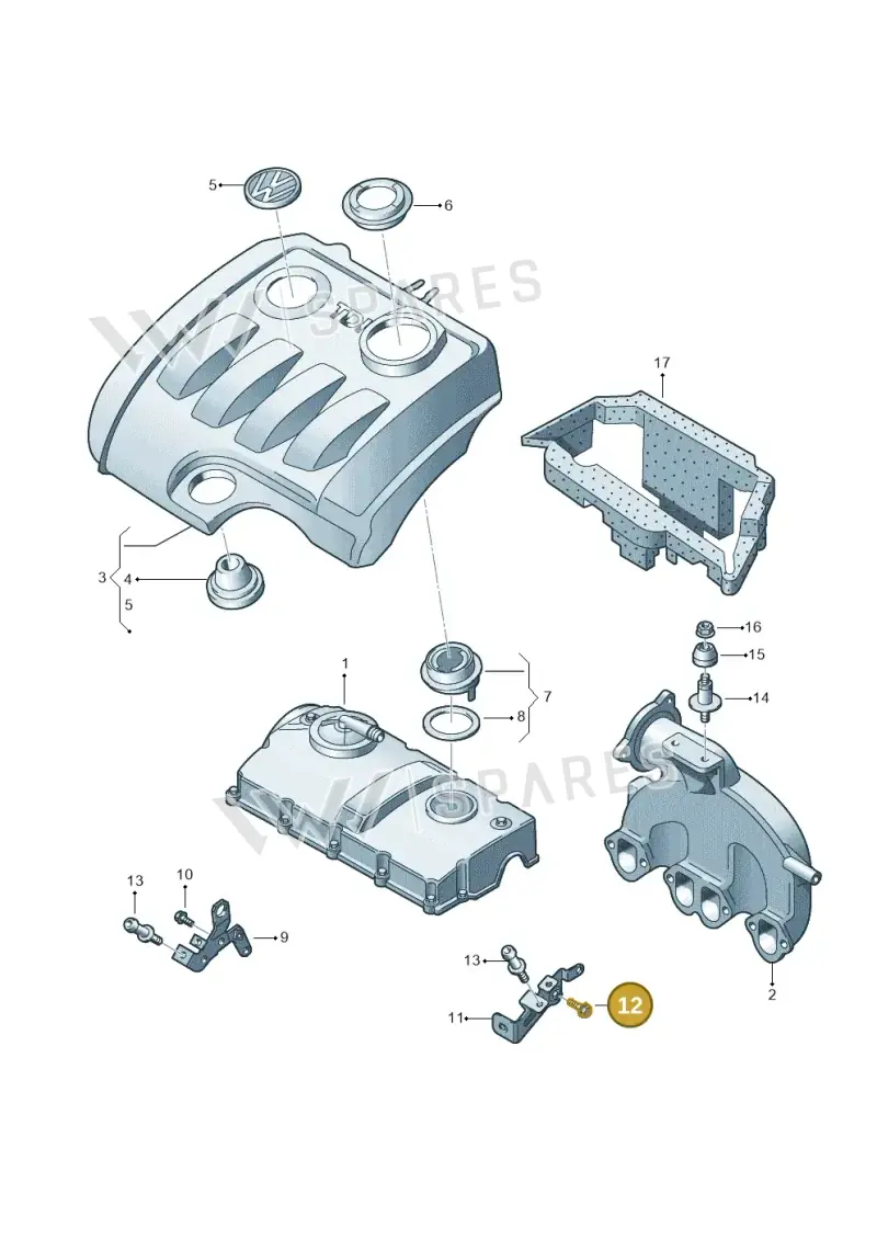 N0197006 — Skoda Superb comfort (2008-2013) diagram 409103750, position 12
